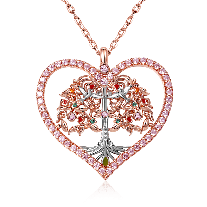 "Lifetree in Heart" Necklace image number 0