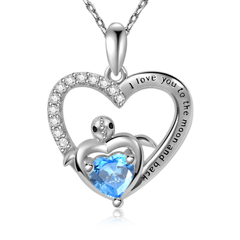 Heart-shaped Turtle Necklace image number 0