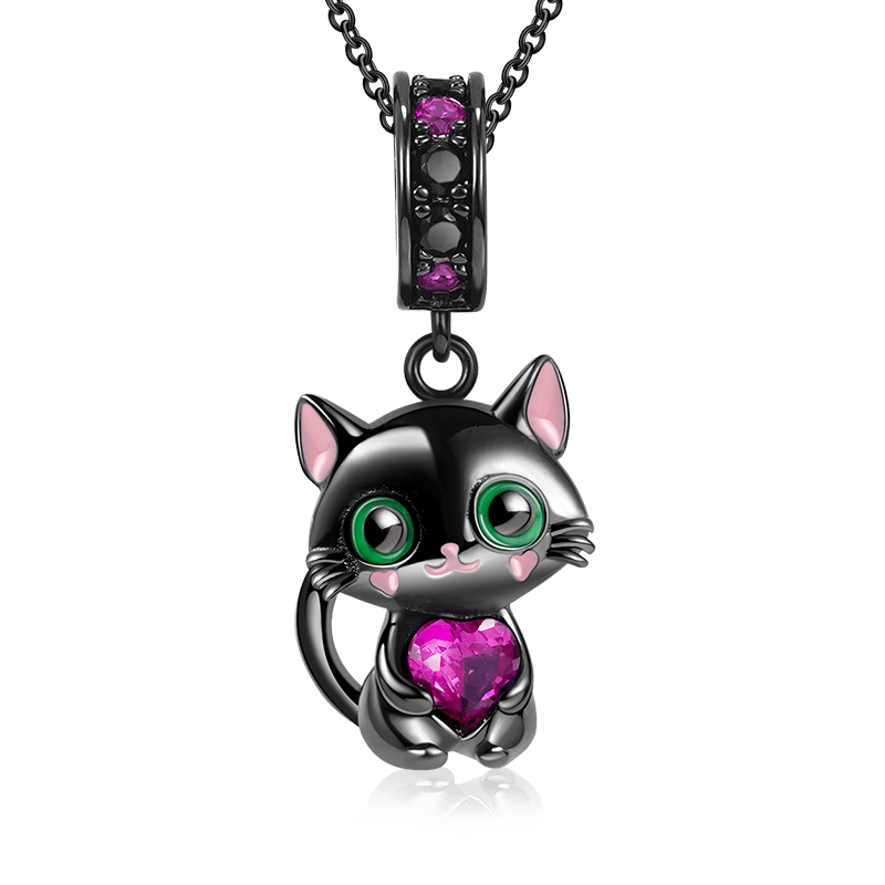 Black Cat Necklace image number 0