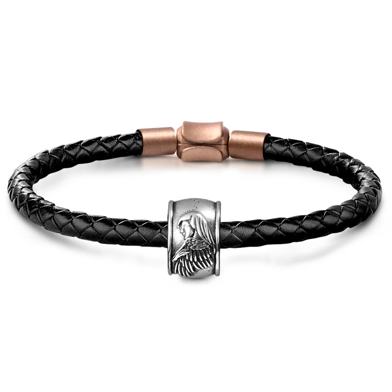 Angel & Burning Heart Charm Bracelet image number 0