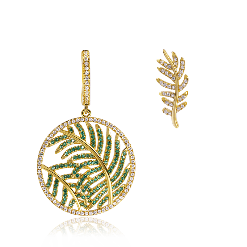 Leaves Dangle Earrings image number 0