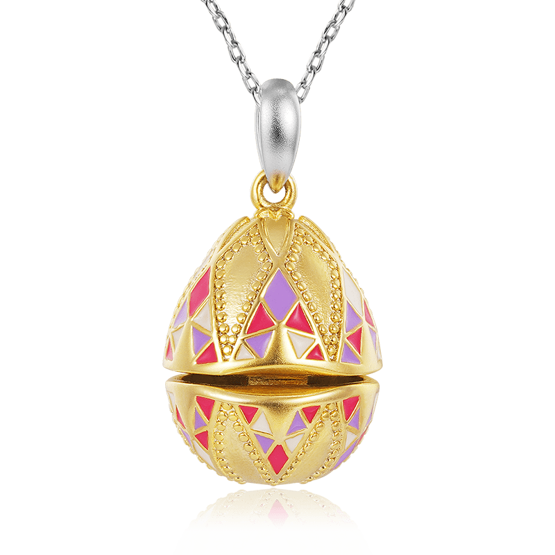 Bunny Easter Egg Necklace image number 0