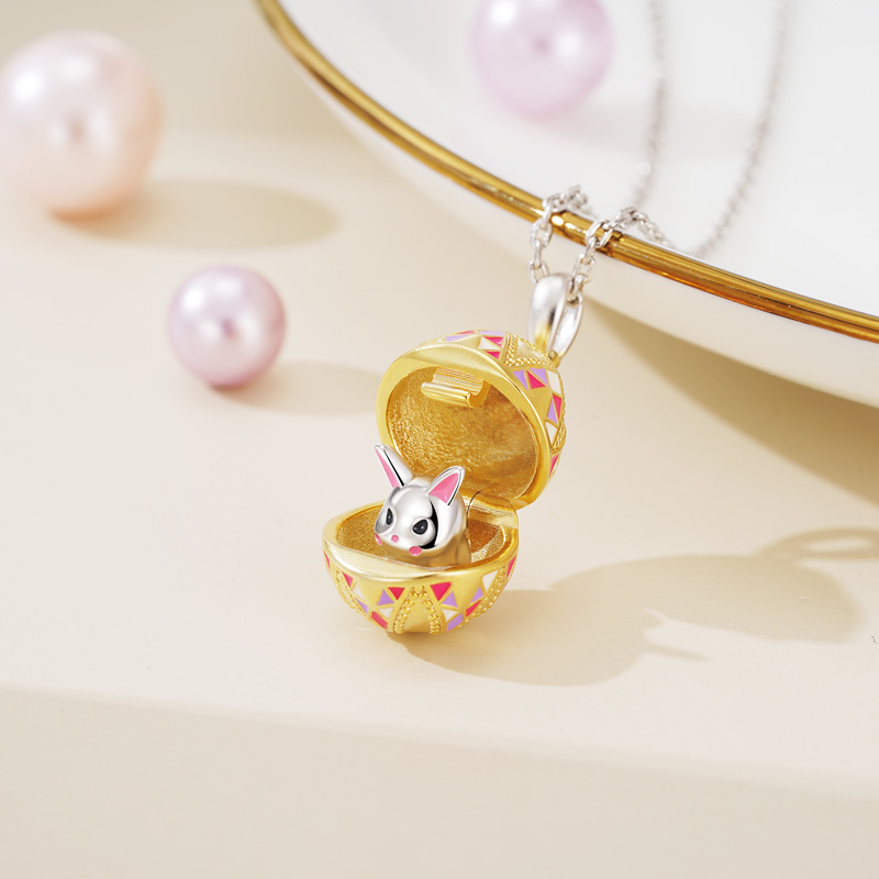 Bunny Easter Egg Necklace image number 2