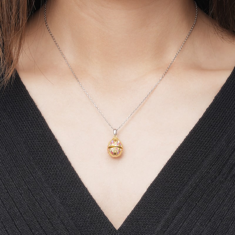 Bunny Easter Egg Necklace image number 3