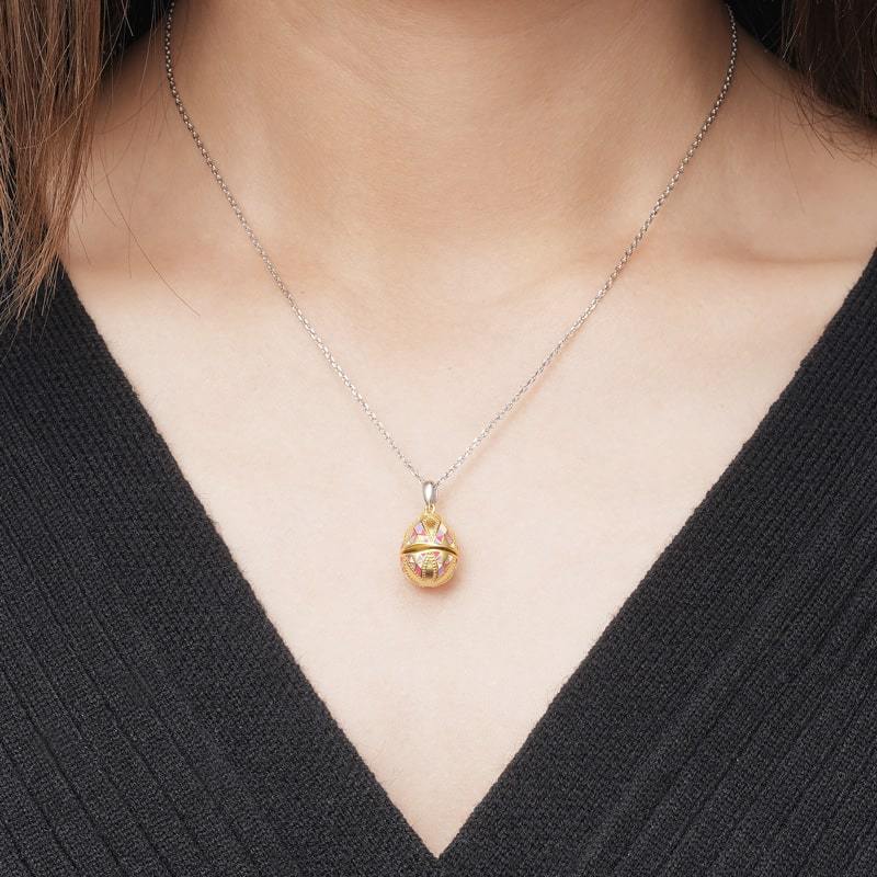 Bunny Easter Egg Necklace image number 3