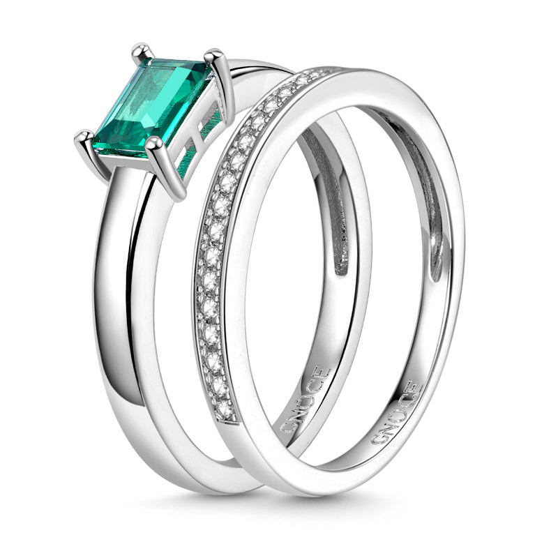Rectangle Stackable Ring Set image number 1
