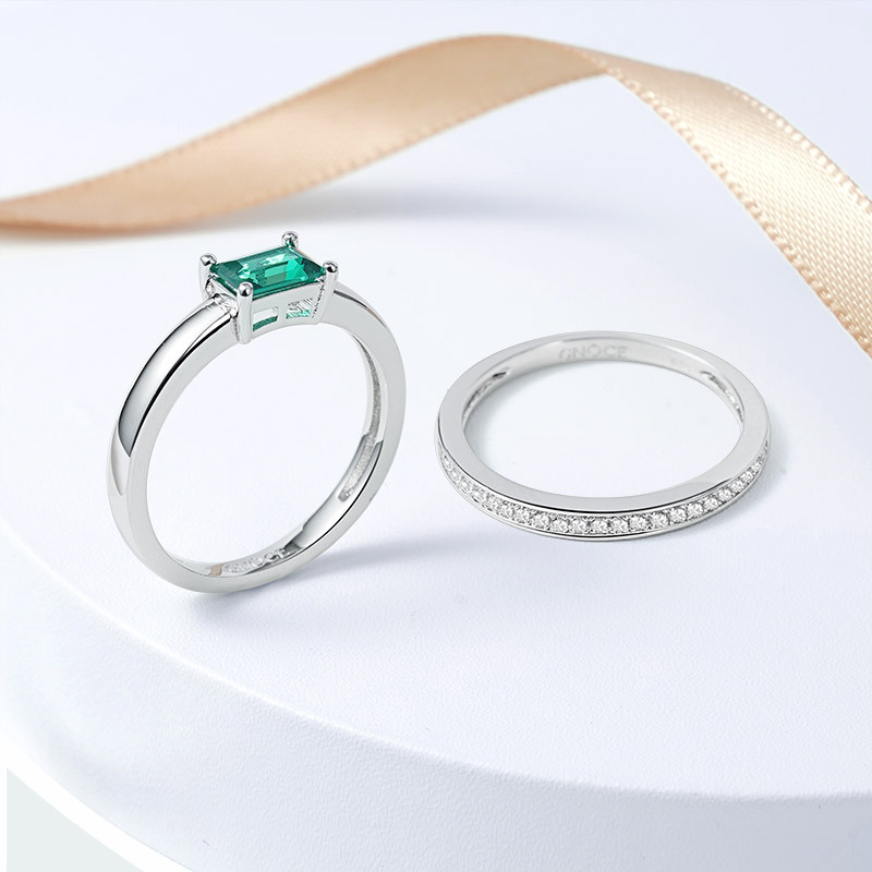 Rectangle Stackable Ring Set image number 3