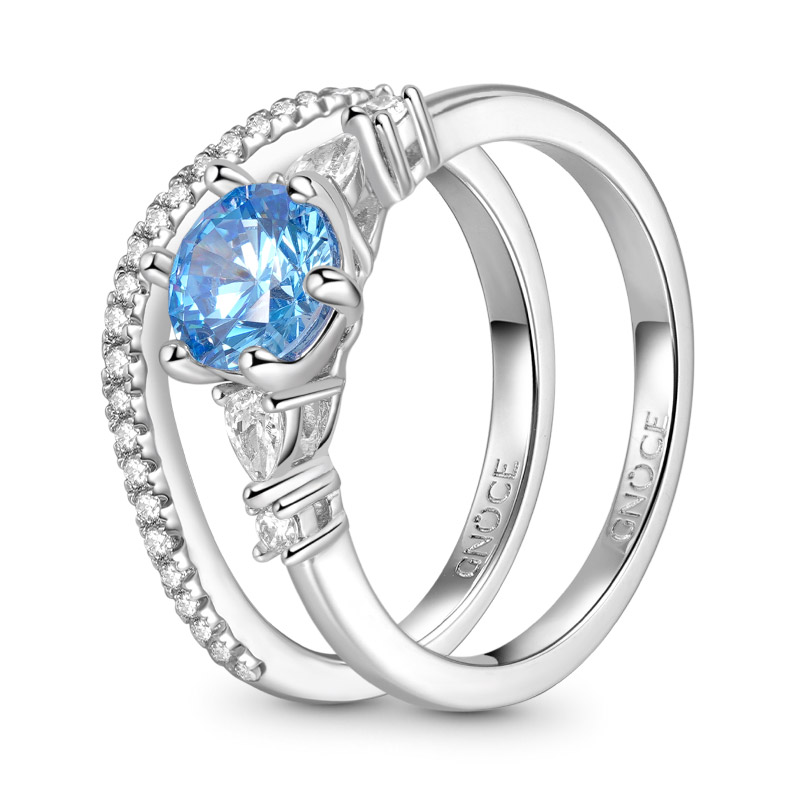 Round-cut Stacking Ring Set image number 2