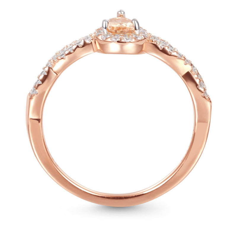 Twisted Teardrop Ring image number 2