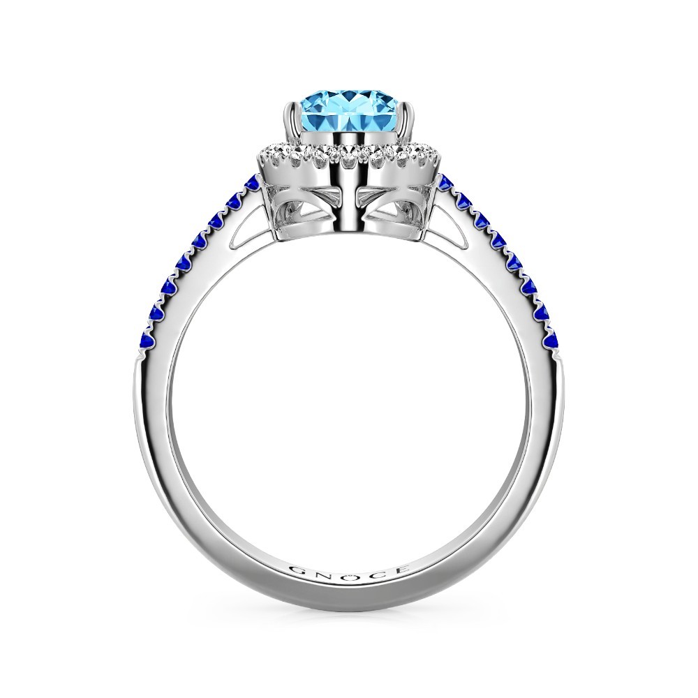 Blue Teardrop Ring image number 2
