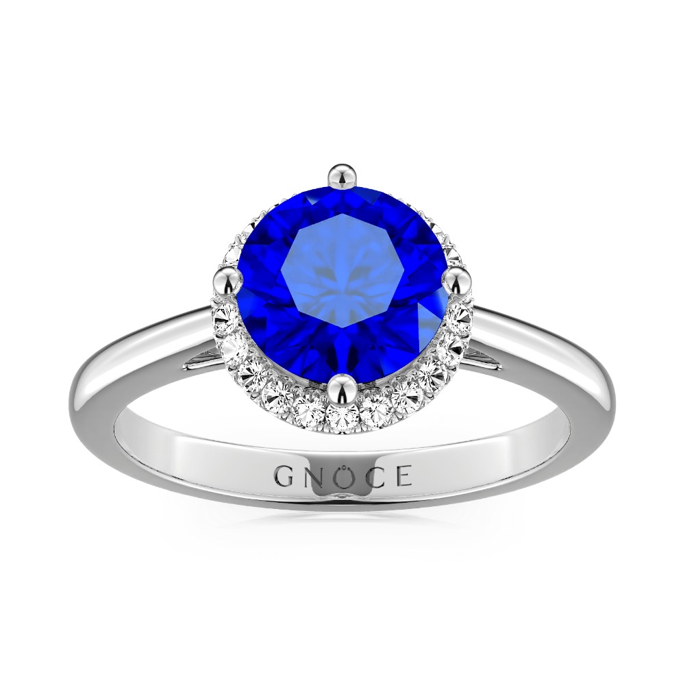 Royal Blue Round-Cut Ring image number 0