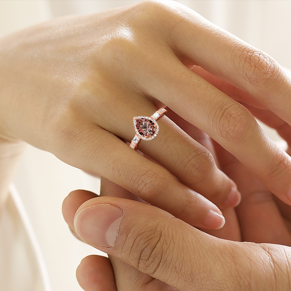 Brown Teardrop Ring image number 4