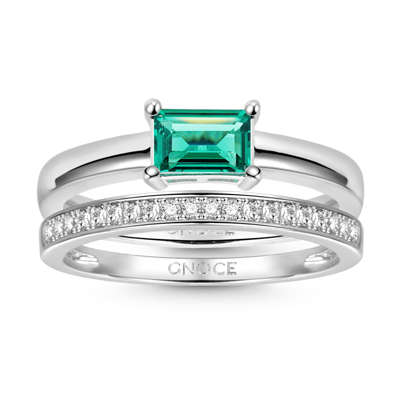 Rectangle Stackable Ring Set image number 0