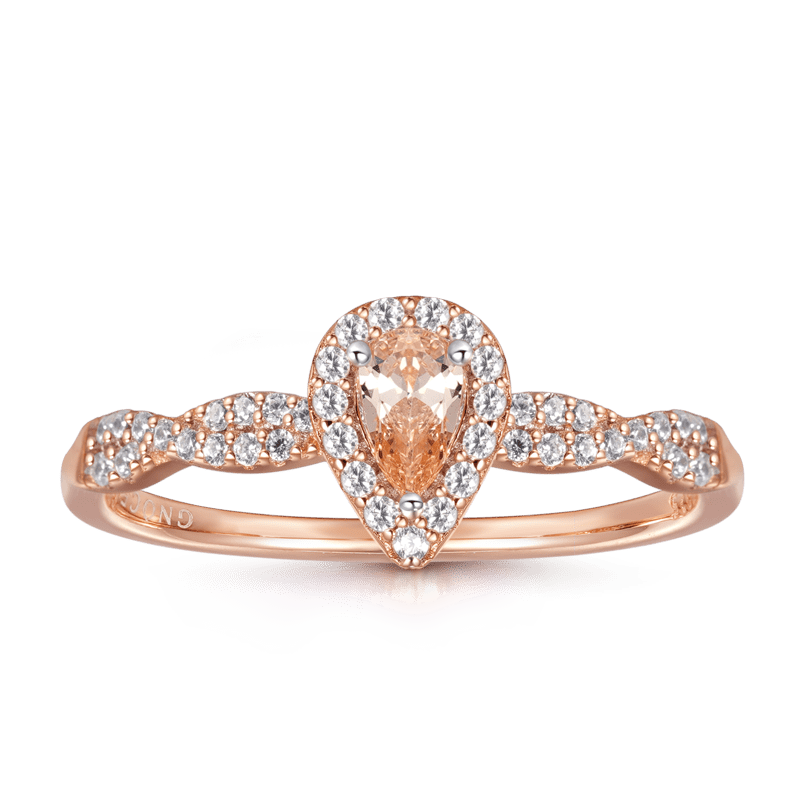 Twisted Teardrop Ring image number 0