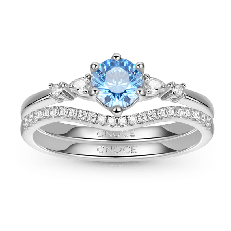 Round-cut Stacking Ring Set image number 0