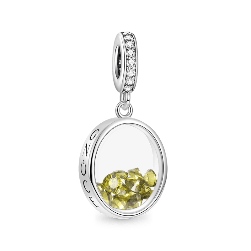 Oval Birthstone Pendant image number 0