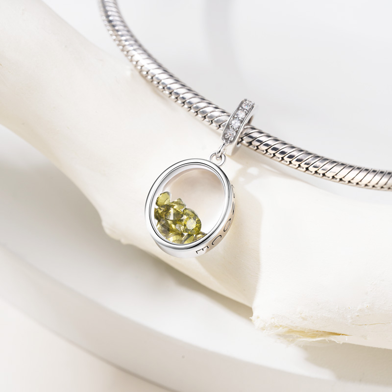 Oval Birthstone Pendant image number 1