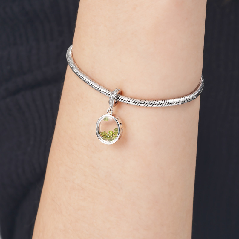 Oval Birthstone Pendant image number 2