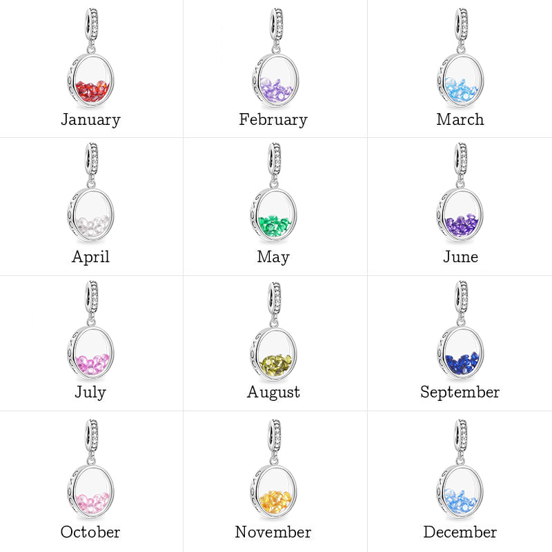 Oval Birthstone Pendant image number 3