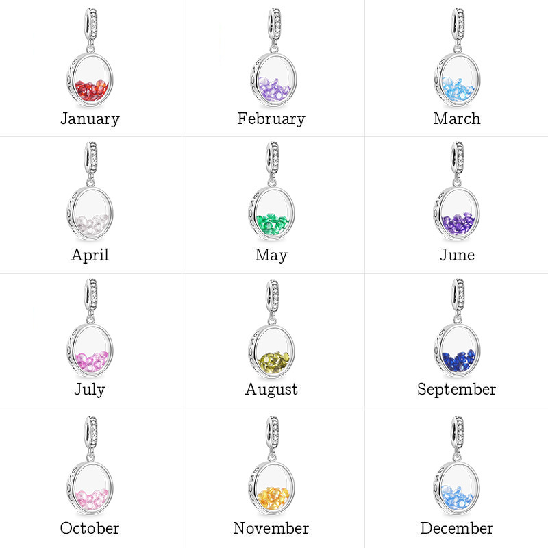 Oval Birthstone Pendant image number 3