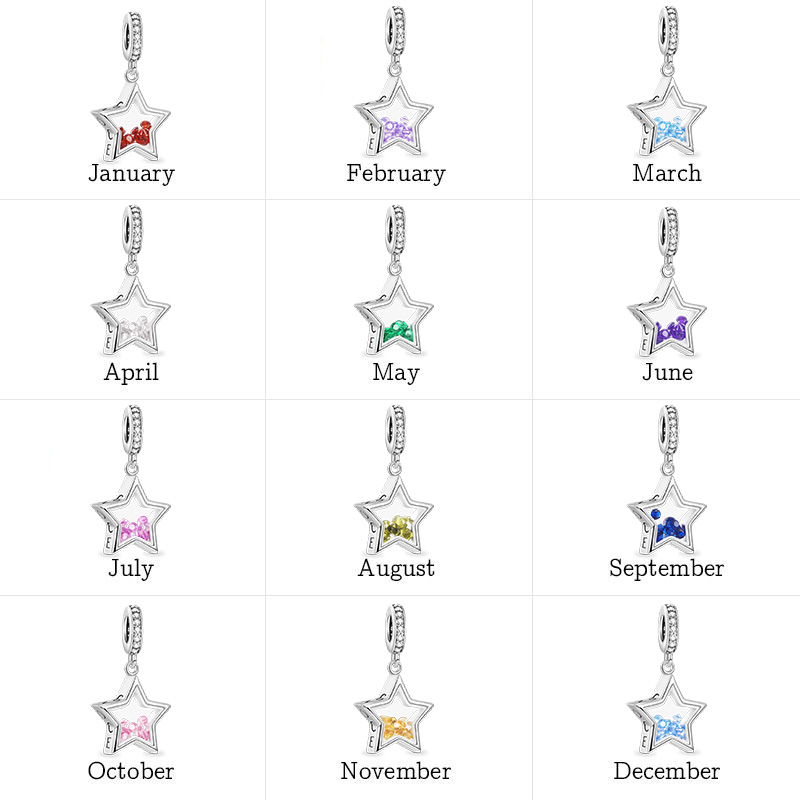 Star Birthstone Pendant image number 3