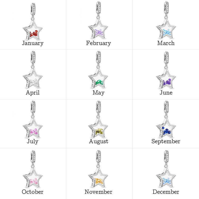 Star Birthstone Pendant image number 3