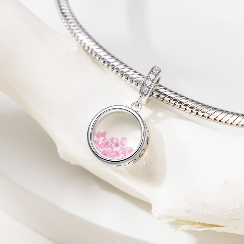 Round Birthstone Pendant image number 1