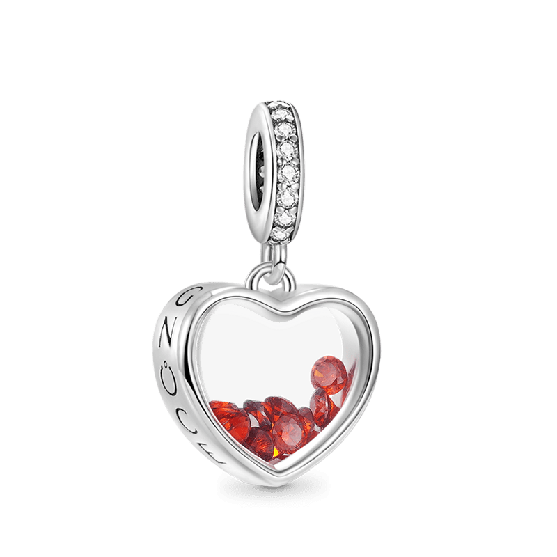 Heart Birthstone Pendant image number 0