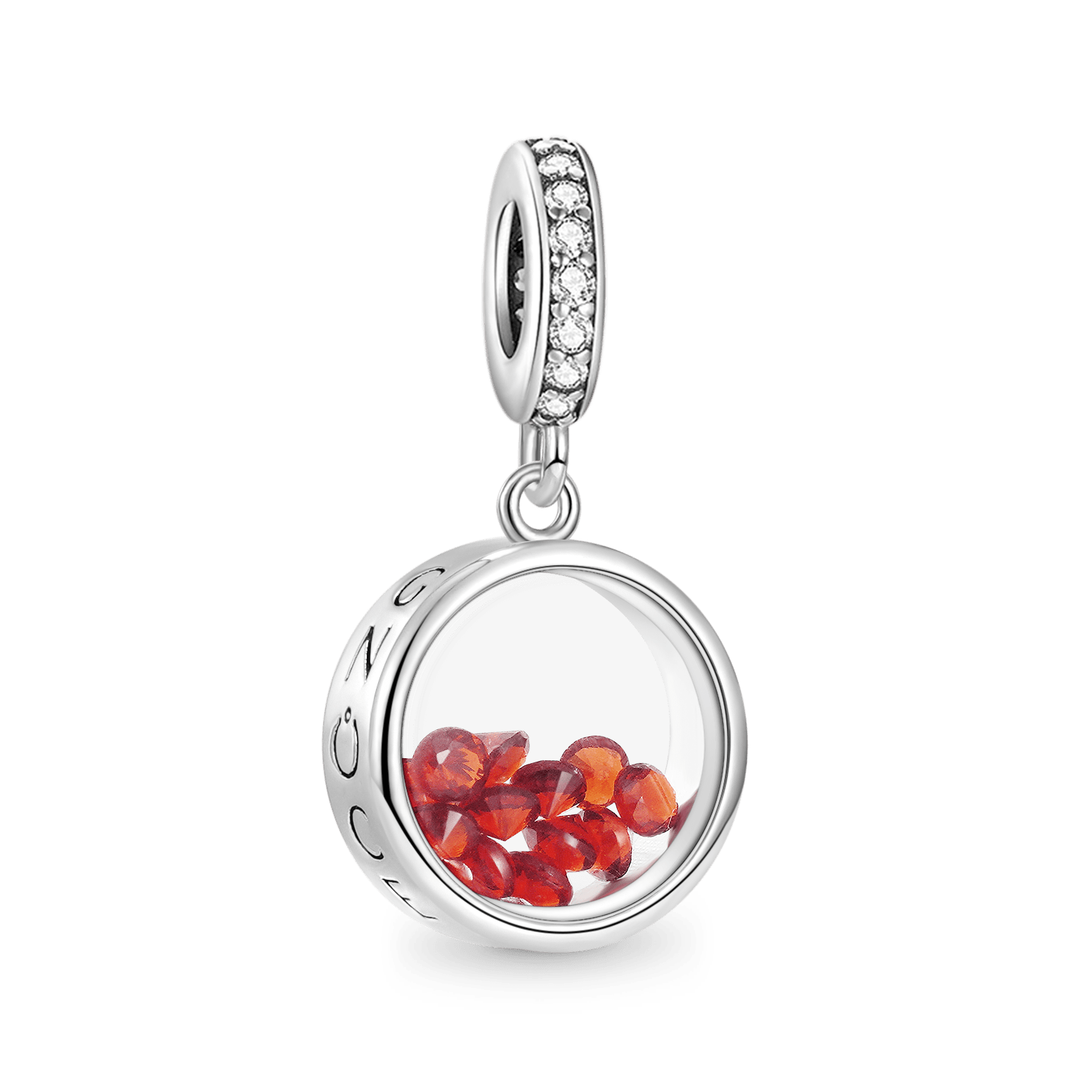 Round Birthstone Pendant image number 0