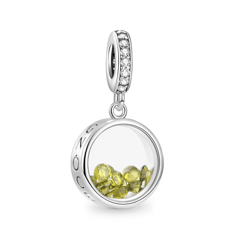 Round Birthstone Pendant image number 0