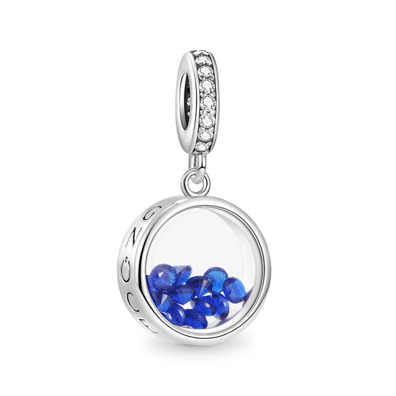 Round Birthstone Pendant image number 0