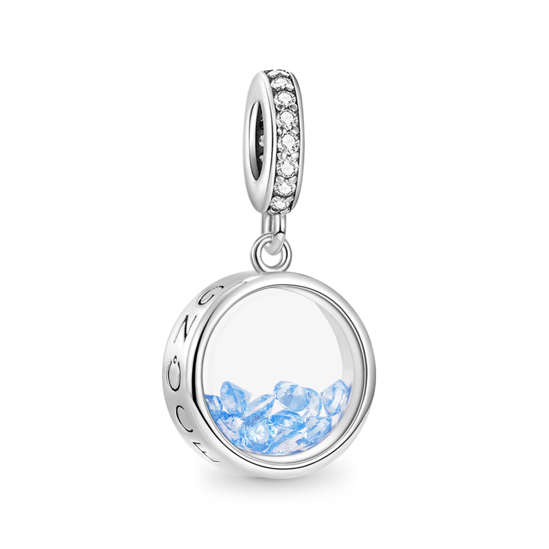 Round Birthstone Pendant image number 0