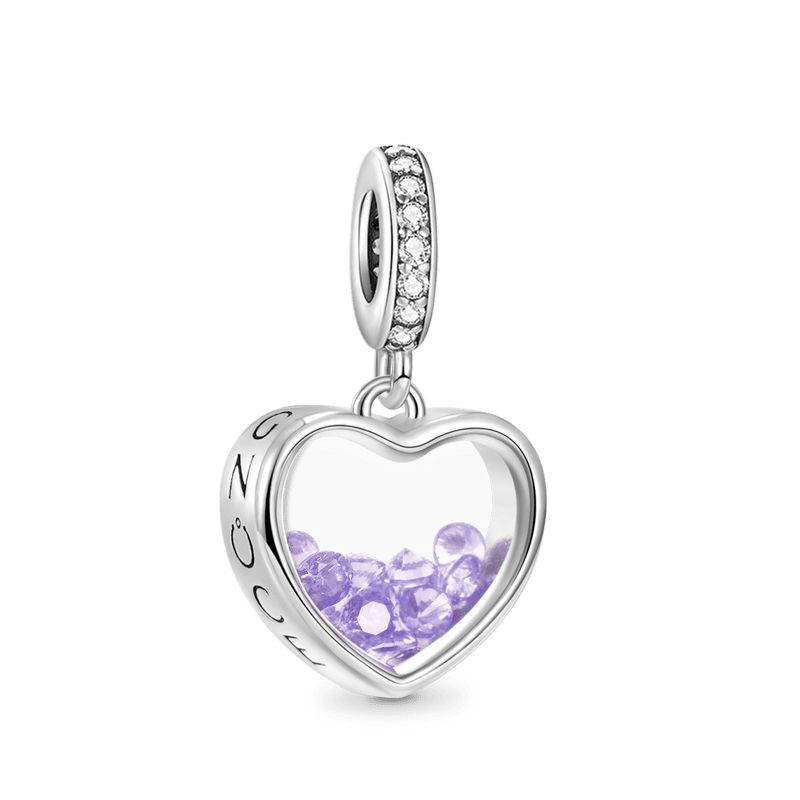 Heart Birthstone Pendant image number 0