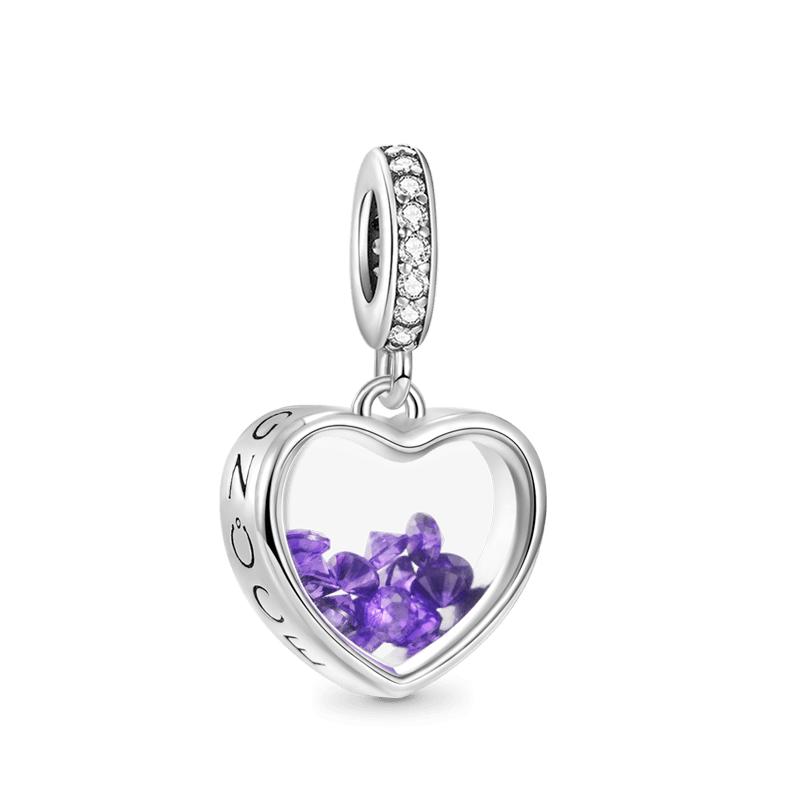 Heart Birthstone Pendant image number 0