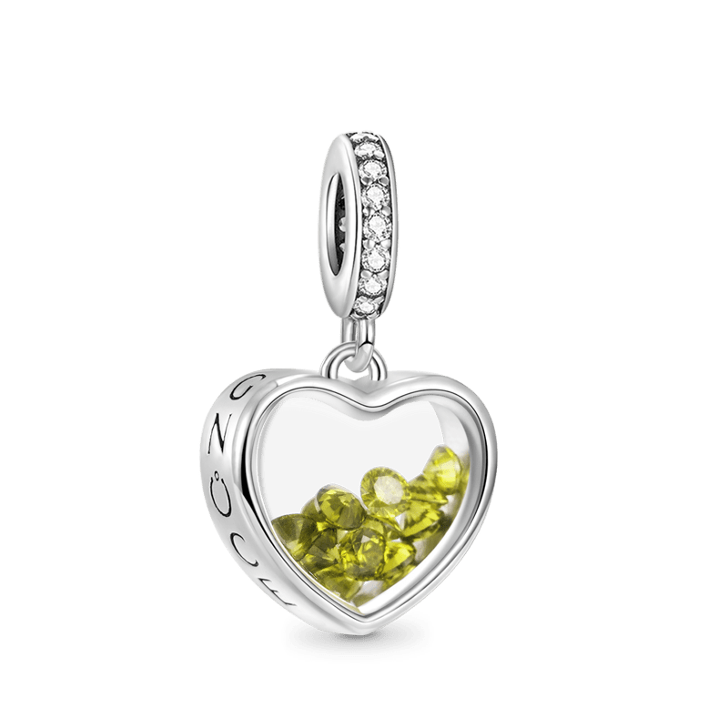 Heart Birthstone Pendant image number 0