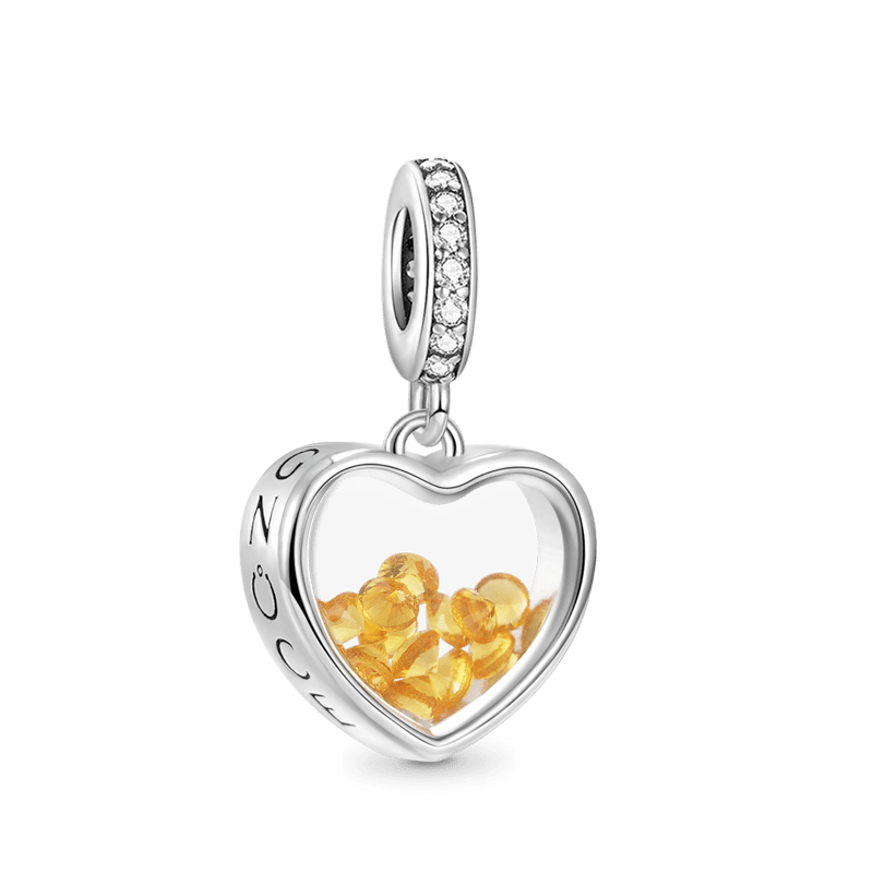 Heart Birthstone Pendant image number 0