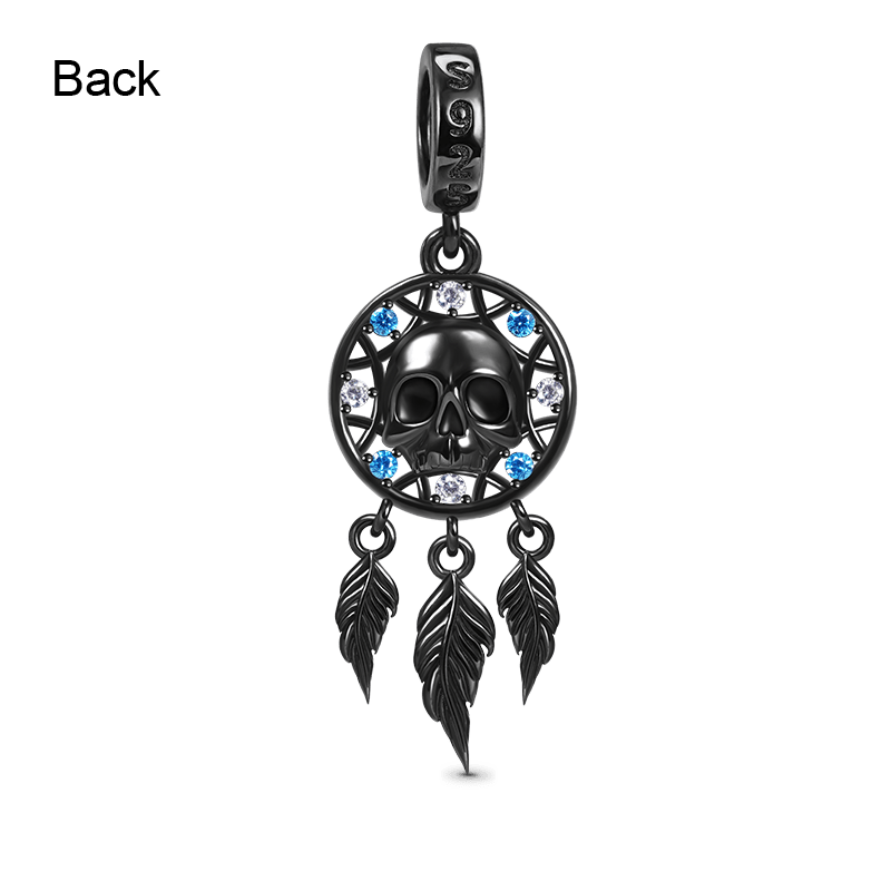 Skull Dreamcatcher Pendant image number 1