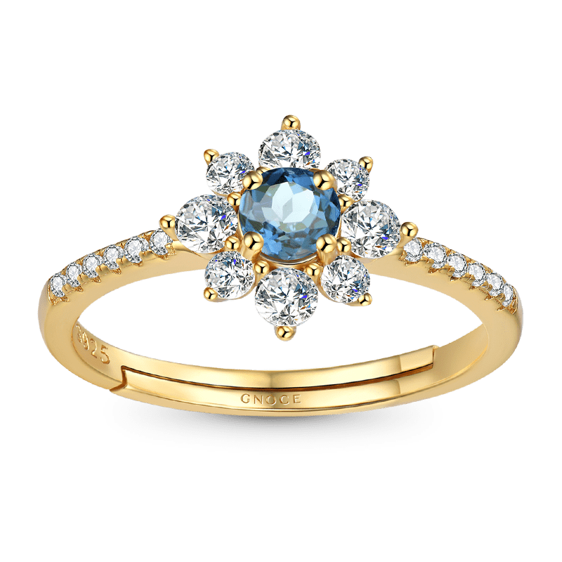 Nature Topaz Flower Ring image number 0