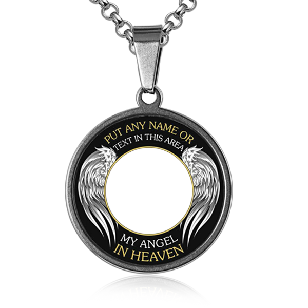 Engravable Photo Necklace image number 1