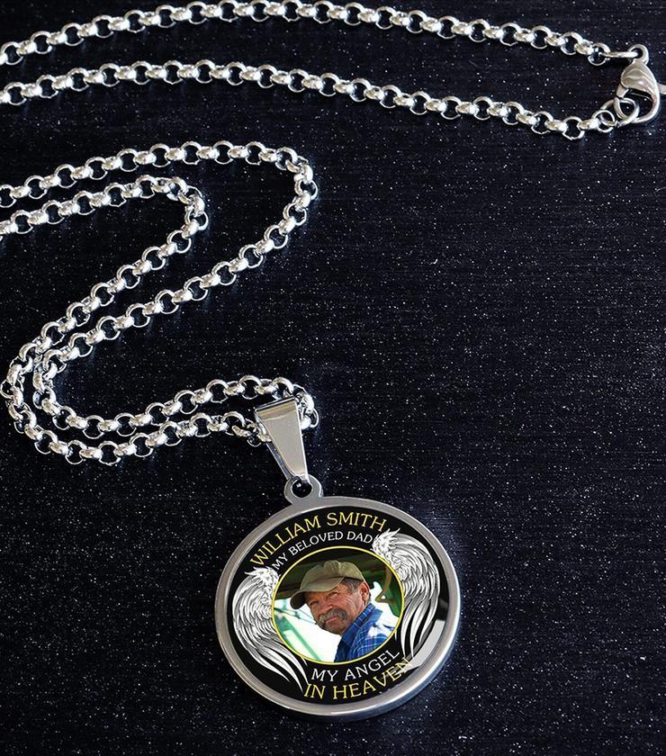 Engravable Photo Necklace image number 3