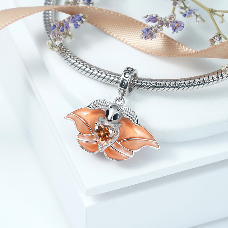 Japanese Silk Moth Charm image number 2