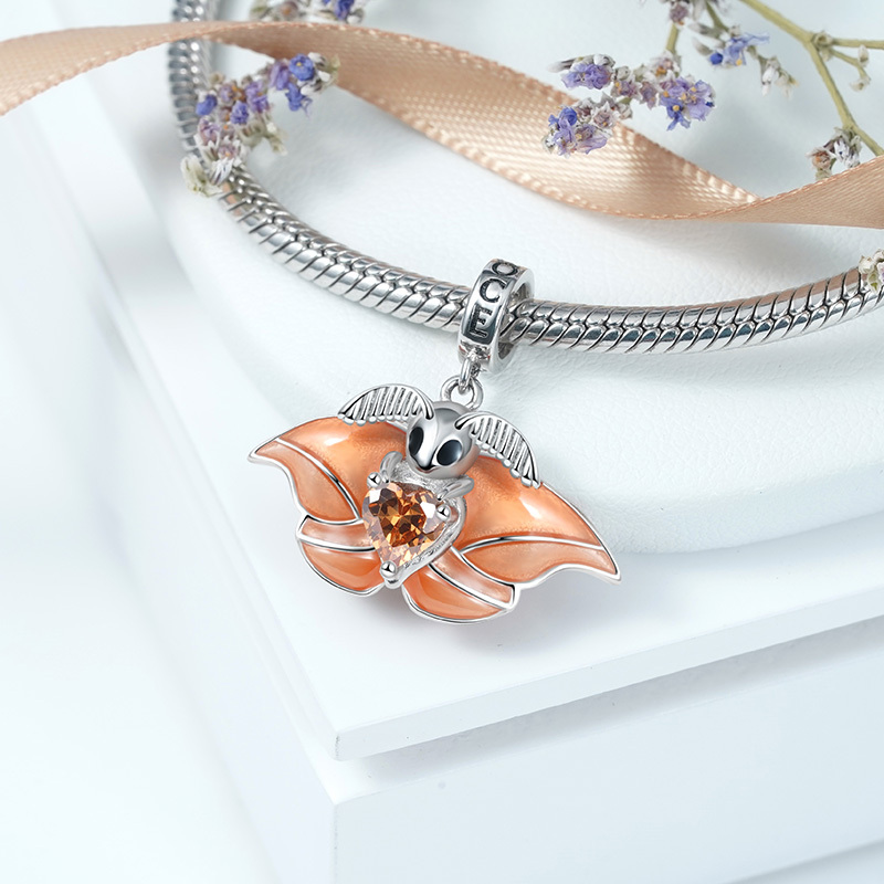 Japanese Silk Moth Charm image number 2