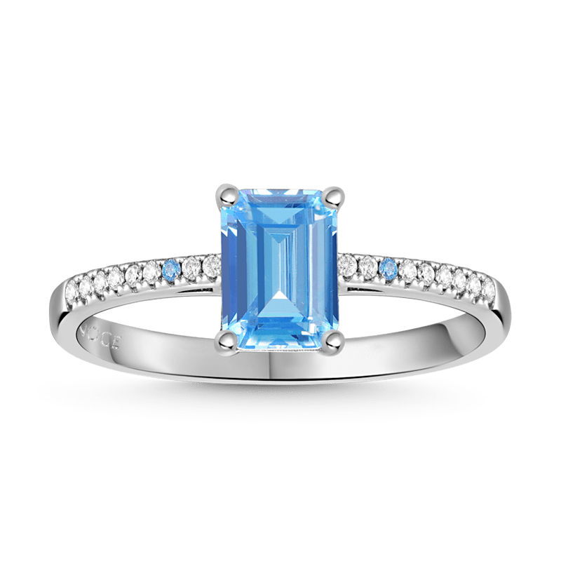 Rectangle-Cut Promise Ring image number 0