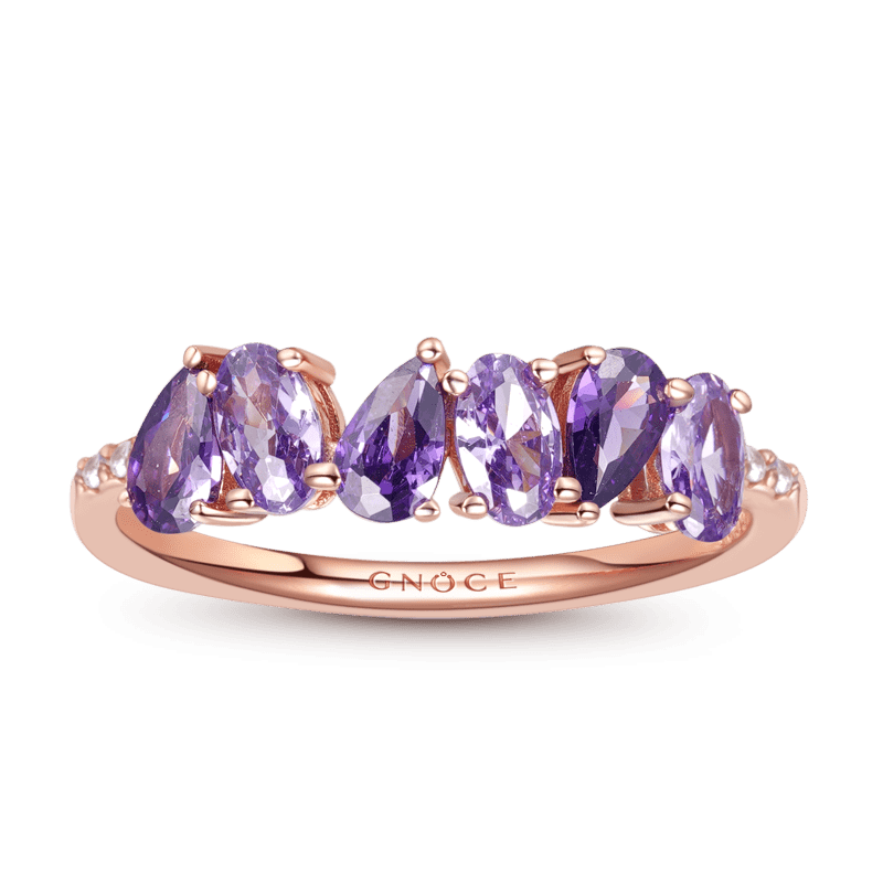 Purple Peal&Oval Ring image number 0