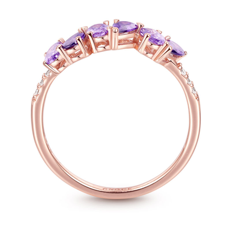 Purple Peal&Oval Ring image number 1