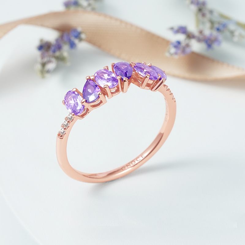 Purple Peal&Oval Ring image number 2