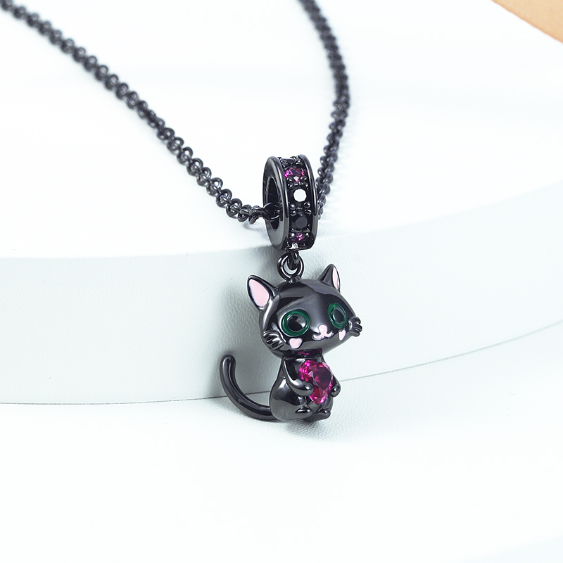 Black Cat Necklace image number 2