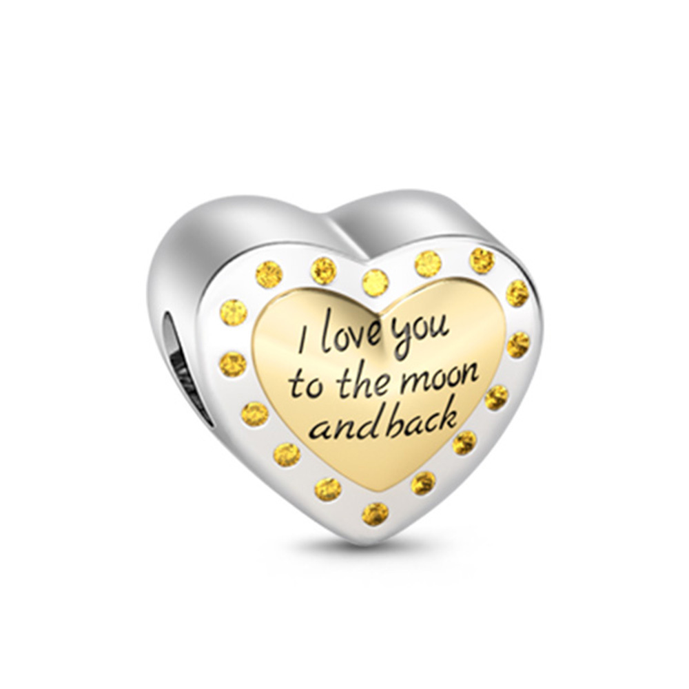 Golden Heart Photo Charm image number 1