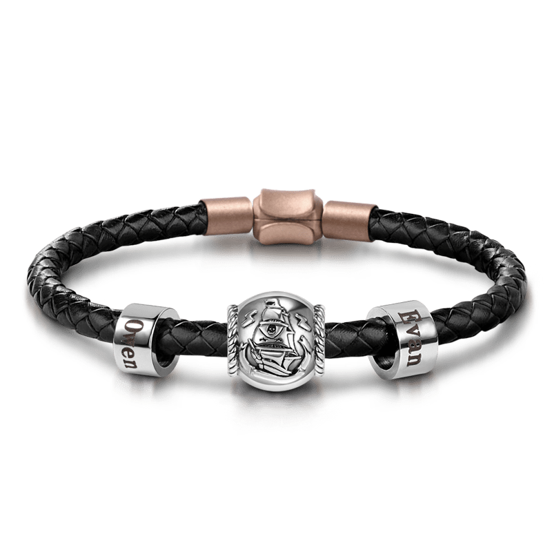 Pirate Ship & Customized Charm Bracelet image number 0