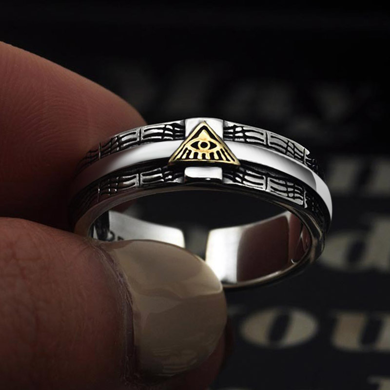 Adjustable Eye of God Ring image number 5